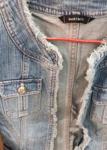 Denim Shrug Cum Jacket