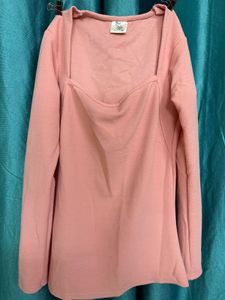 Pink Long Sleeve Top