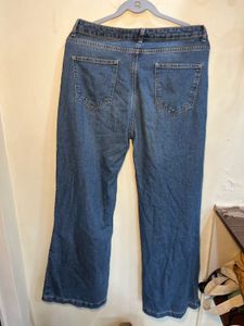 Wide Leg Denim Jeans