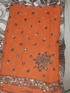 Brown Color Saree