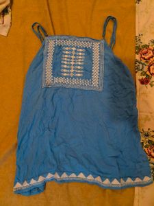 Striped V-Neck Top and sleeveless