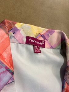 Watercolor Plaid Button-Down Shirt