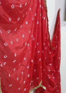 Red Bandhani Dupatta