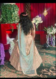 ✨ Elegant Peach Silk Lehenga Set ✨