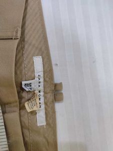 Khaki Cropped Pants W-32-34