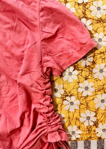 Not New But Good In Condition Solid Pink Top.