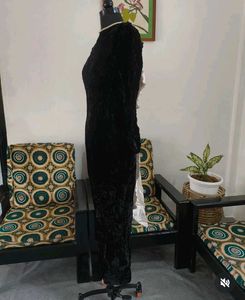 Black Velvet Party Dress ❤️‍🔥❤️‍🔥