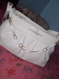 Charles &amp; Keith Beautiful White Bag