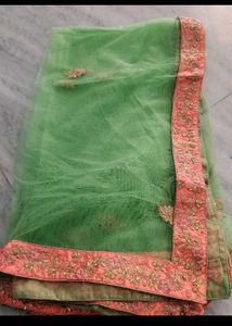 Peach Embroidered Lehenga choli