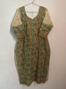 Green & Beige Kurta