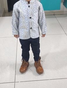 Boys Ethnic Jacket & Pant Set