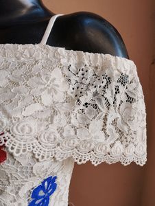 White Beautiful Crop Top