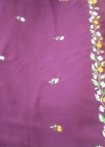 Embroidery Georgette Saree