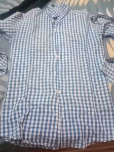 Checked Blue Shirt