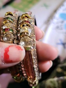 Sparkling Bejeweled Bangles
