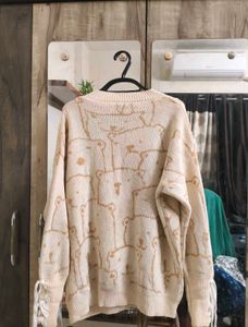 Cute Bear Print Sweater from savana