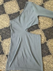 Cut Out Blue Bodycon Dress