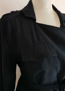 Elegant Black Trench Coat