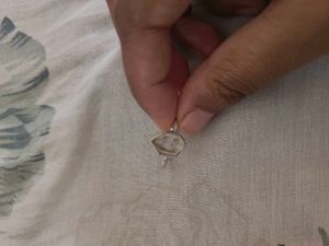 Silver Ring with natural raw crystal stone