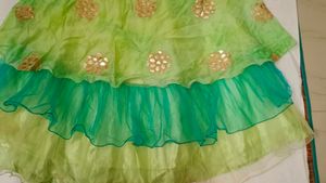 Green &amp; Teal Embellished Party Dress