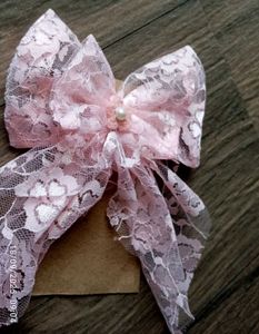 Lace Bow Hair Clips