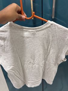 Grey printed top