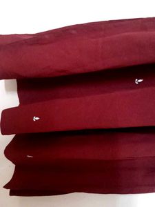 Embroidered Maroon Dress