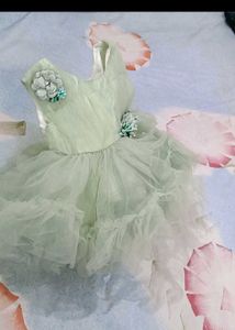 Mint Green Tulle Flower Girl Dress - 6 Month Baby