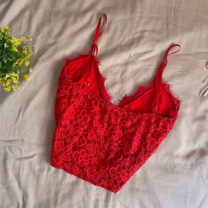 Lace Red Bralette