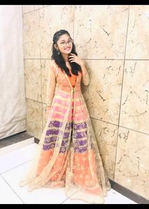Elegant Orange Lehenga With Strugs