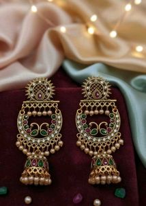 Jhumka Peacock Earrings