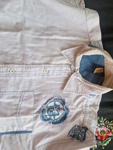 Full White Stylish Shirt 46 Size