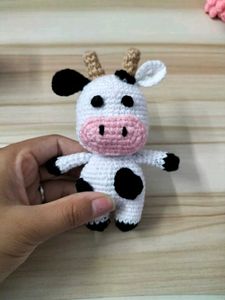 Crocheted Cow Plush