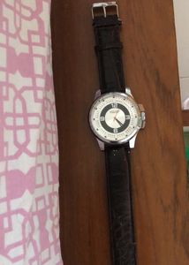 Ucb Mens Leather Belt Watch