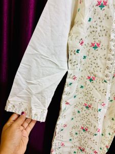Women White Kurti