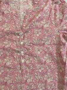 pink floral kurta