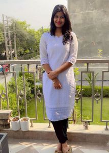White Chikankari Kurti