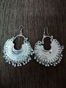 Silver Boho Dangle Earrings