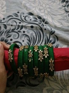Green & Gold Bangles