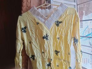 Yellow Floral Top