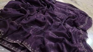 Elegant too tone Purple Saree