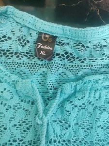 Sea Green Lace Top
