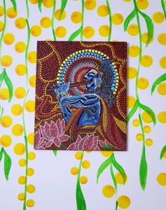 Krishna Dot Painting Mandala