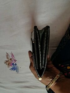 Olive Green Croc Clutch