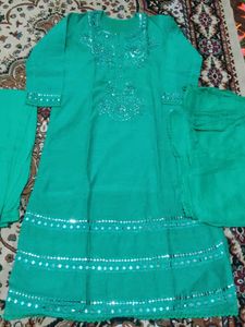 Green Kurta Set