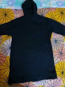 Stylish Black Hoodie Winter Sweatshirt Jacket