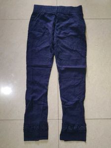 Cute Blue Casual Pants