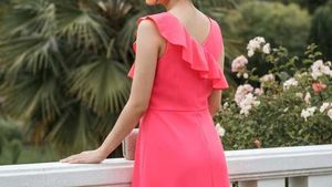 Cute Pink Ruffle Dress