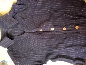 Korean style Navy Stripe Blouse