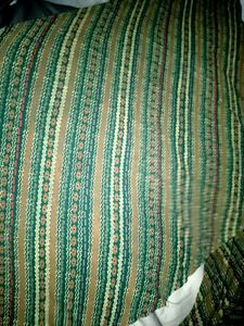 Green Paisley &amp; Geometric Print Fabric 4 meter